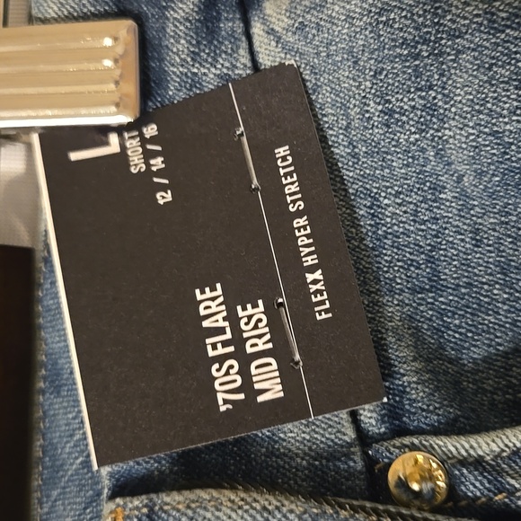 Express Light Blue Flare Jeans - Picture 5 of 9